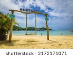 Small photo of Beautiful Huatulco bay, Oaxaca - Mexico. Santa Cruz marina and resort hotels. Bahias de Huatulco was developed in the 1980s by FONATUR, Mexico's tourism development age