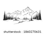 hand drawn vector nature... | Shutterstock .eps vector #1860270631