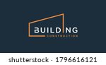 building logo with modern line... | Shutterstock .eps vector #1796616121