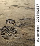 Boot Footprint In The Sand