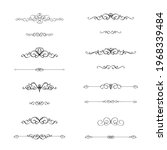 calligraphic border divider... | Shutterstock .eps vector #1968339484