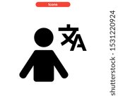 translate icon isolated sign...