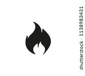 fire icon. simple vector... | Shutterstock .eps vector #1138983431