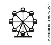 Ferris Wheel Icon. Simple...