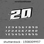 Vector Racing Number Designs...