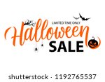 halloween sale special offer... | Shutterstock .eps vector #1192765537