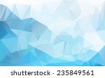 blue white  polygonal mosaic... | Shutterstock .eps vector #235849561