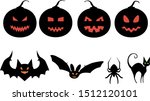halloween vector image on... | Shutterstock .eps vector #1512120101