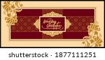 indian wedding invitation card... | Shutterstock .eps vector #1877111251