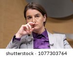 Small photo of London, Great Britain - 26 February 2018: Prime Minister of Serbia Ana Brnabic participates in the Western Balkans Investment Summit Prime Ministers' Session in European Bank (EBRD).