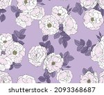 Lilac Roses Pattern Seamless...