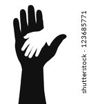 Silhouette Kids Holding Hands Free Stock Photo - Public Domain Pictures