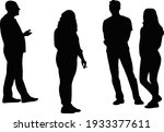 all people together  silhouette ... | Shutterstock .eps vector #1933377611