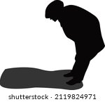 a woman praying   body... | Shutterstock .eps vector #2119824971