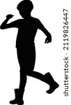 a boy walking body silhouette... | Shutterstock .eps vector #2119826447