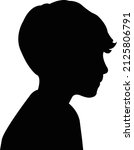 a boy head silhouette vector | Shutterstock .eps vector #2125806791