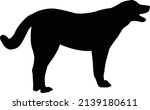 a dog body silhouette vector | Shutterstock .eps vector #2139180611