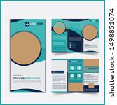 medical trifold brochure design ... | Shutterstock . vector #1498851074
