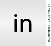 linkedin template sign symbol... | Shutterstock .eps vector #1603745797