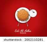 eid al adha mubarak greeting... | Shutterstock . vector #2002110281