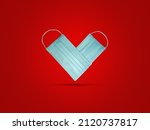 mask love shape valentine... | Shutterstock . vector #2120737817