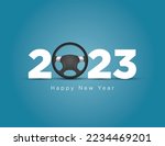 Happy New Year Car Or Transport ...