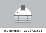 kitchen cabinet icon. vector... | Shutterstock .eps vector #2126721611