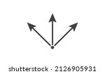 direction symbols. arrow three... | Shutterstock .eps vector #2126905931
