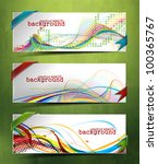 set of abstract header vector... | Shutterstock .eps vector #100365767