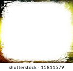 grunge border   textured | Shutterstock . vector #15811579