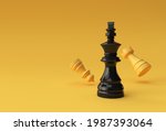 3d Render Realistic Chess King...