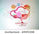 abstract valentines day... | Shutterstock .eps vector #69492208