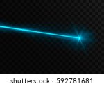 abstract blue laser beam.... | Shutterstock .eps vector #592781681