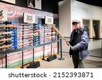 Small photo of Louisville, Kentucky, December 5, 2021: Louisville Slugger Museum and Factory manufacturing plant in the city of Louisville. Louisville Slugger Museum was created in 1996.