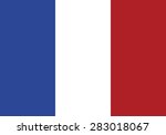 original flag of france. vector ... | Shutterstock .eps vector #283018067