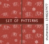 a vector seamless pattern with... | Shutterstock .eps vector #1548237977
