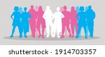 transgender people  isolated... | Shutterstock .eps vector #1914703357
