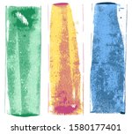 rolled ink textures. high... | Shutterstock .eps vector #1580177401