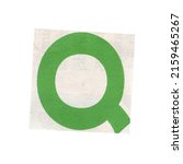 letter q magazine cut out font  ... | Shutterstock . vector #2159465267