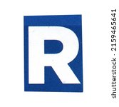 letter r magazine cut out font  ... | Shutterstock . vector #2159465641