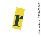 letter r magazine cut out font  ... | Shutterstock . vector #2159465647