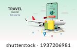 travel online booking service... | Shutterstock .eps vector #1937206981