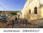 Small photo of Meron - Israel, 21-03-2021. Exterior view of the parental entrance to the tomb of Rabbi Shimon Bar Yochai in Meron