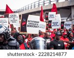 Small photo of ACCRA,GHANA- NOVEMBER 5, 2022: Ku me Preko Reloaded. Ghanaians protest to demand better conditions from the Akufo-Addo-led government and also call on the President to resign