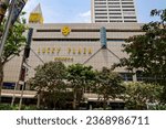 Small photo of SINGAPORE - 29 SEP 2023: Lucky Plaza shopping centre, completed in 1981 is well located in downtown Orchard Road. Filipino migrant workers remit their money home via agents in Lucky Plaza.