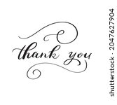 thank you  the painted... | Shutterstock .eps vector #2047627904