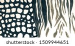 aged animal mix print. grey... | Shutterstock . vector #1509944651