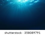 Underwater blue background in sea
