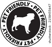 pet friendly round icon badge | Shutterstock .eps vector #2158455647