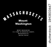 Massachusetts City graphic for apparel, t shirt and other uses.